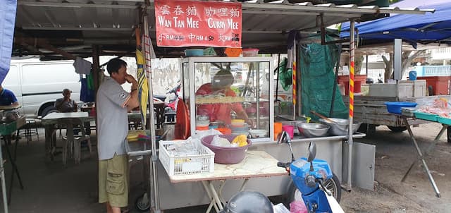 Wan Tan Mee stall