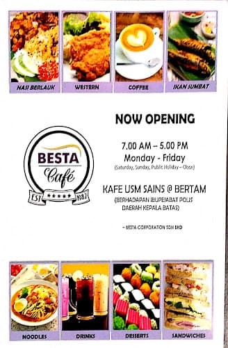 Besta Cafe. Est. 1982.